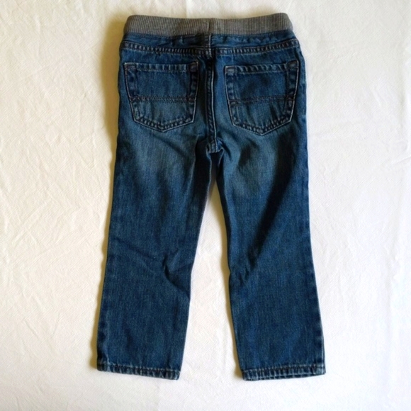 children's place pull-on elastic waist denim straight leg jeans 3T toddler - Picture 5 of 8